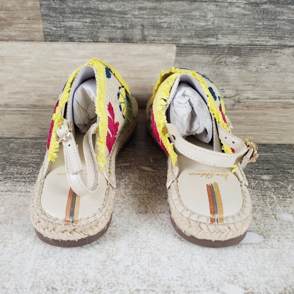 Sam Edelman Kayden Kids Sandals Sz 3 M Pink Floral Beach Adjustable‎ Ankle Strap